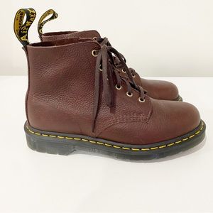 Dr. Martens 101 Ambassador UB Brown 6 Eye Boots M 8 W 9 UK 7